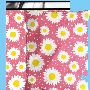Pink Daisy polymailers